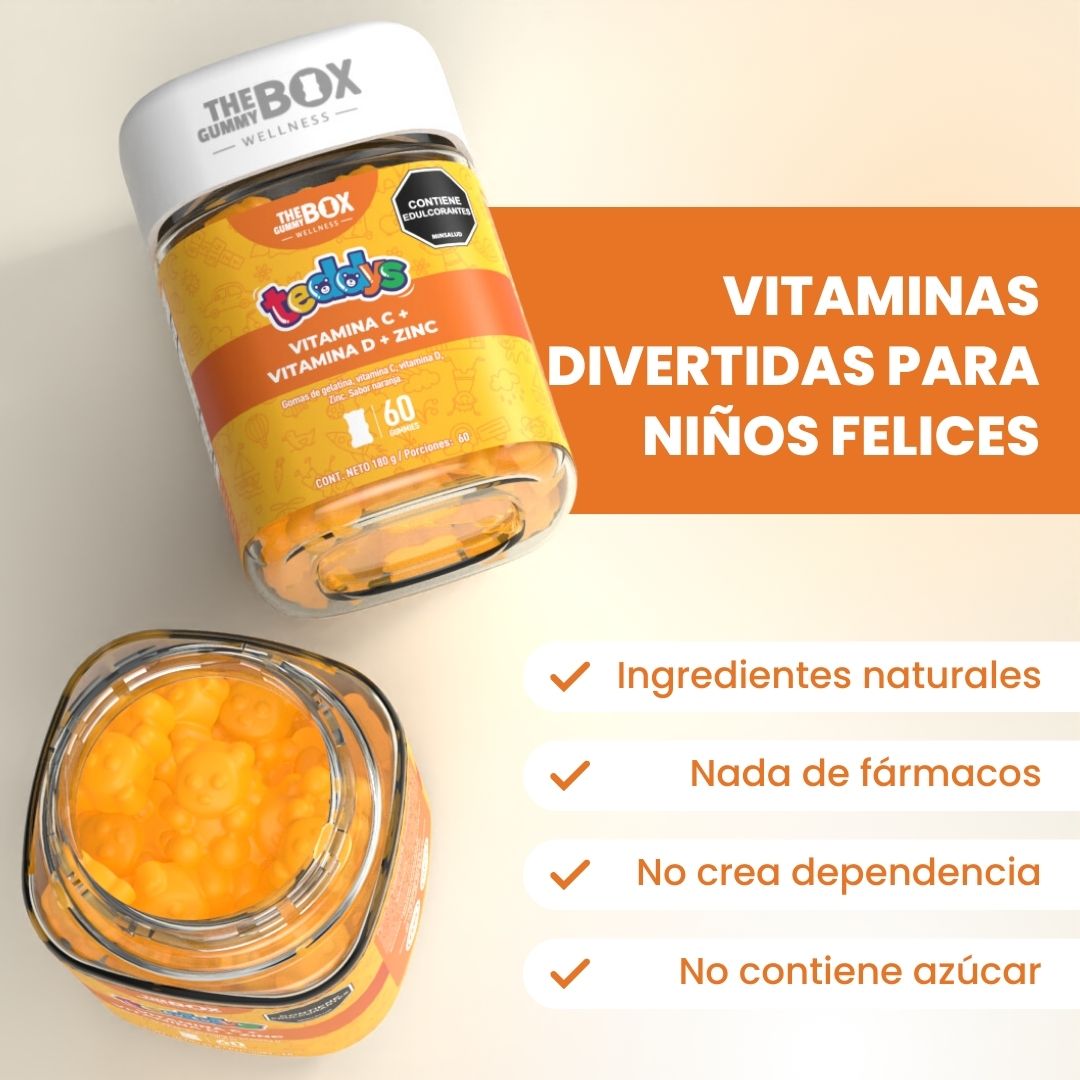 Gomitas de Vitamina C + Zinc para Niños