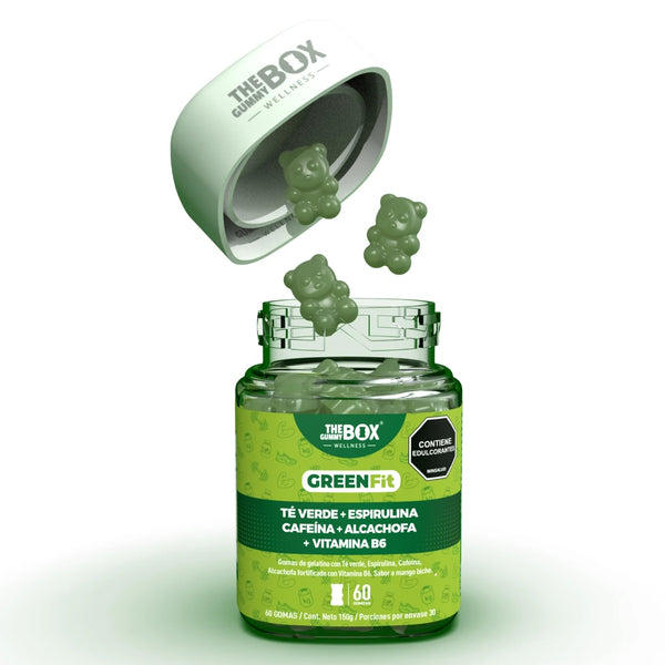 Té verde, espirulina y naranja amarga en gomitas Ὁa - 1 frasco