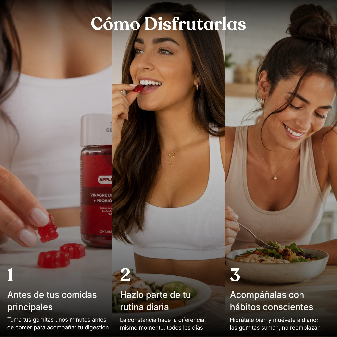 Cómo tomar Vinagre de Manzana en Gomitas diariamente
