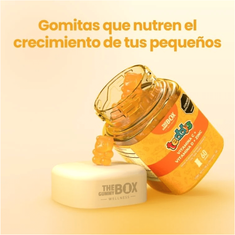 Vitamina C + Zinc para Niños, en gomitas 💪🏻.